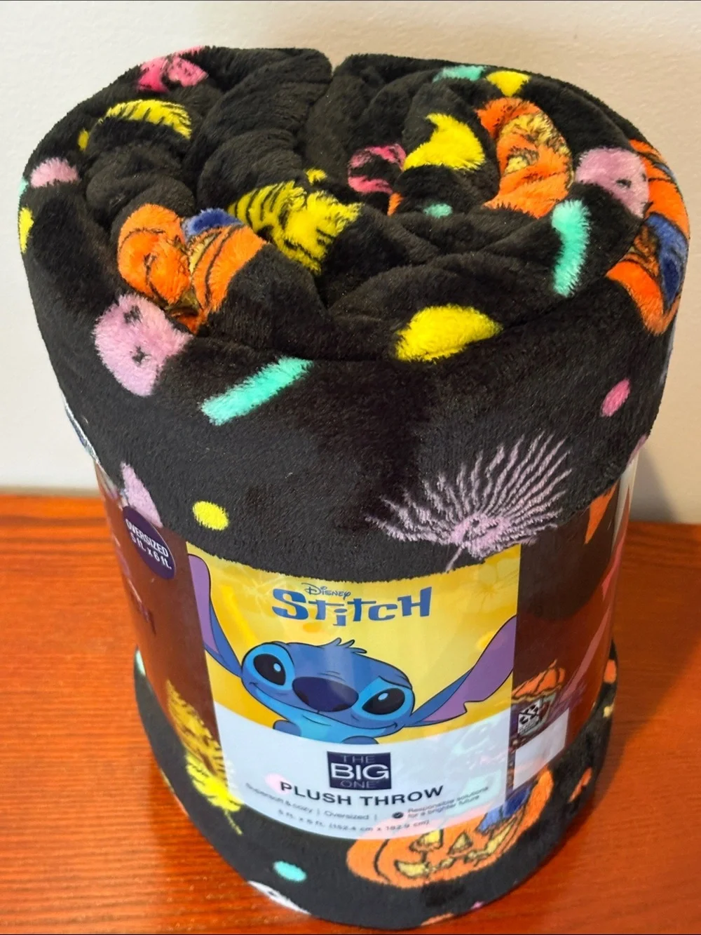 Disney Stitch Halloween Oversized Super Soft Plush Throw Blanket